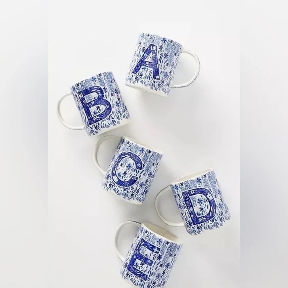 NWT Anthropologie Folksong Monogram Mug Letter I - Picture 1 of 2